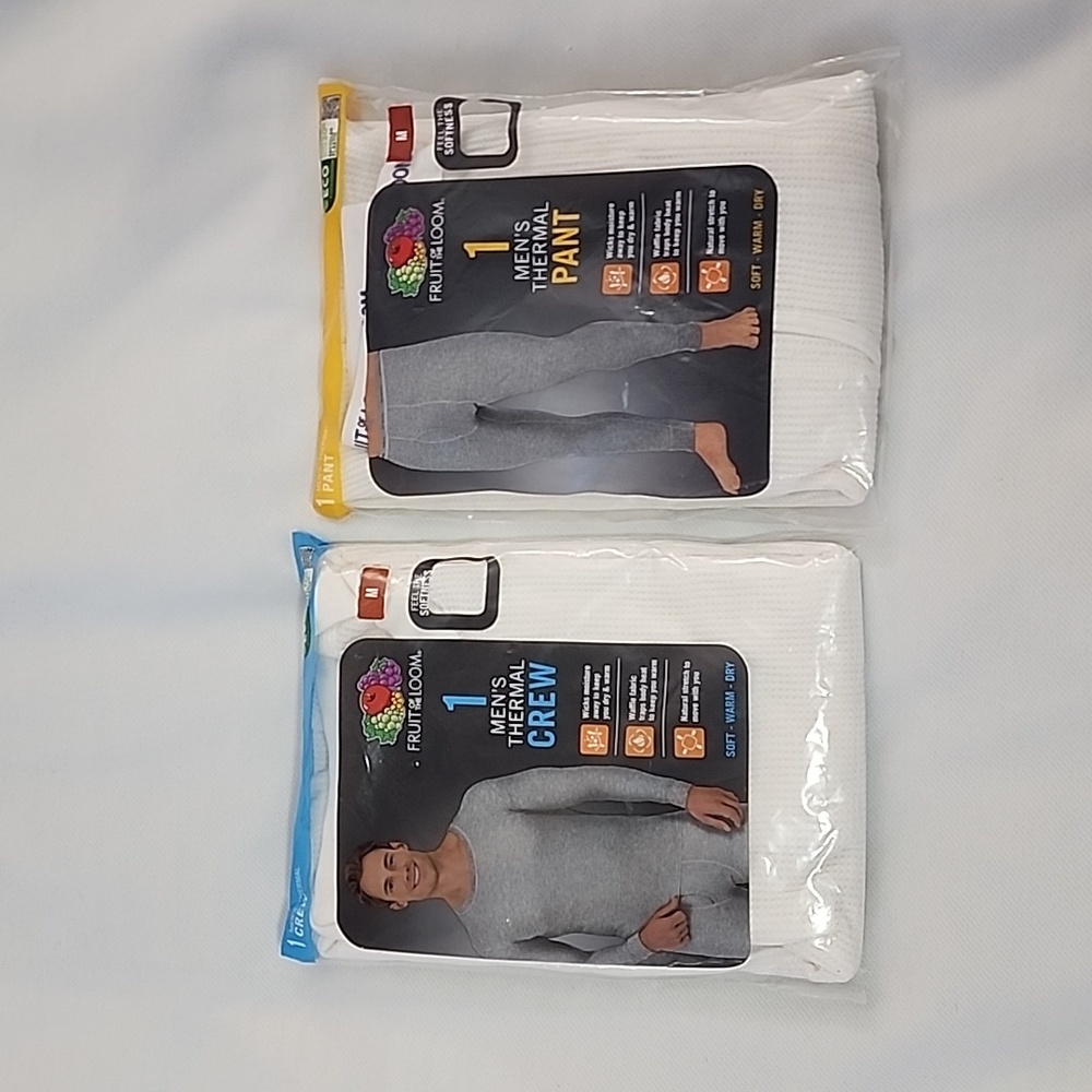 Fruit of the loom Thermal crew and pant Size: M